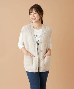 Leilian / レリアン テーラードジャケット | Vネックニットベスト