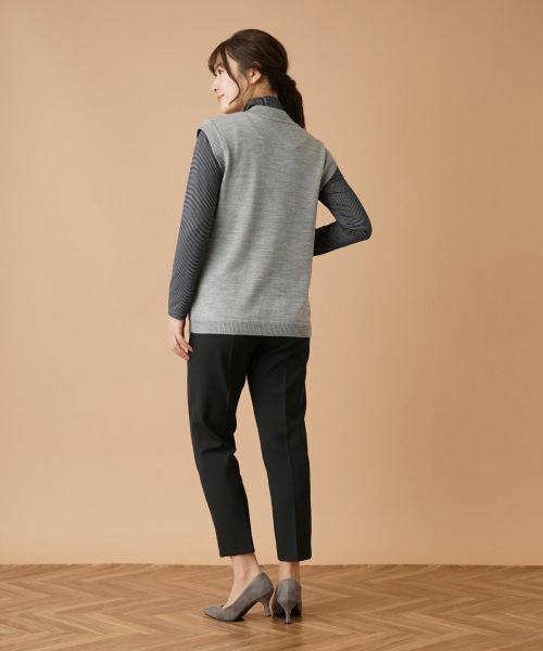 Leilian / レリアン テーラードジャケット | Vネックニットベスト | 詳細6