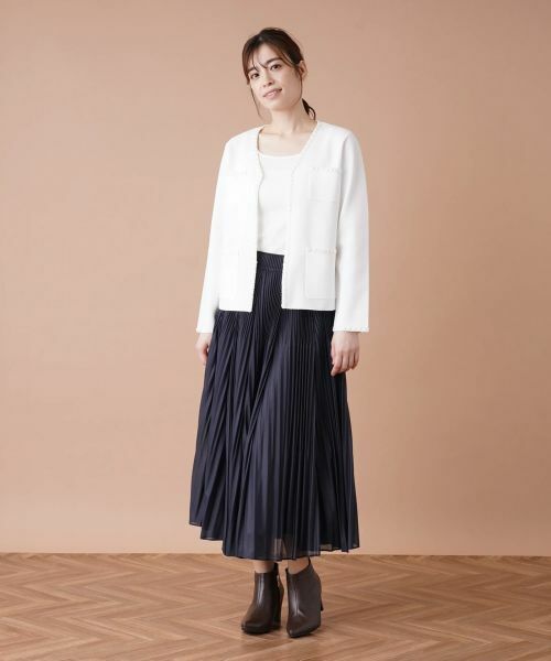 Leilian / レリアン テーラードジャケット | トリムノーカラージャケット | 詳細1