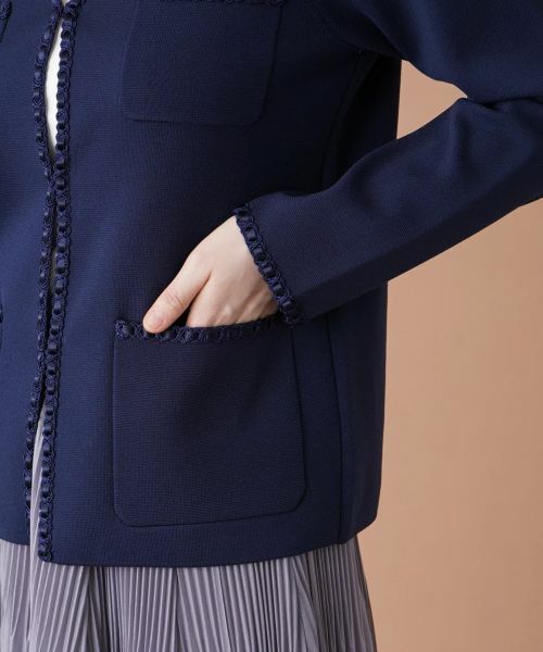 Leilian / レリアン テーラードジャケット | トリムノーカラージャケット | 詳細14