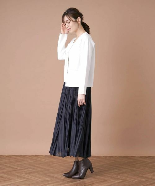 Leilian / レリアン テーラードジャケット | トリムノーカラージャケット | 詳細2