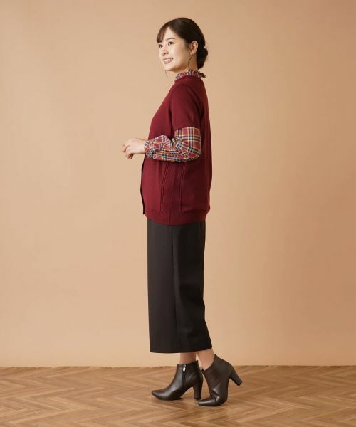 Leilian / レリアン テーラードジャケット | 半袖ニットカーディガン | 詳細13