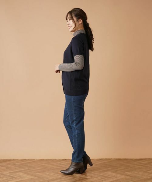 Leilian / レリアン テーラードジャケット | 半袖ニットカーディガン | 詳細16