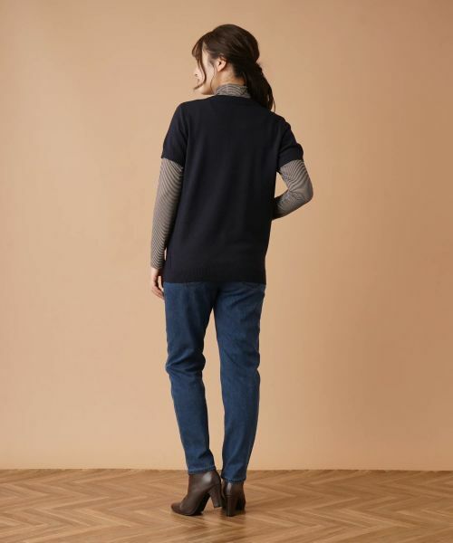 Leilian / レリアン テーラードジャケット | 半袖ニットカーディガン | 詳細17