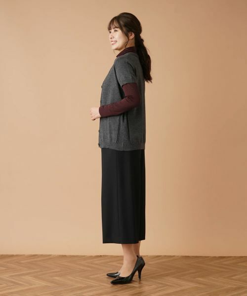 Leilian / レリアン テーラードジャケット | 半袖ニットカーディガン | 詳細19