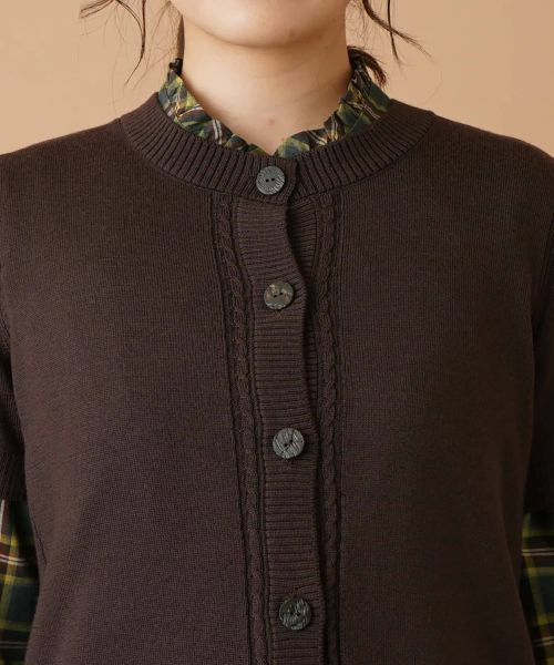 Leilian / レリアン テーラードジャケット | 半袖ニットカーディガン | 詳細7