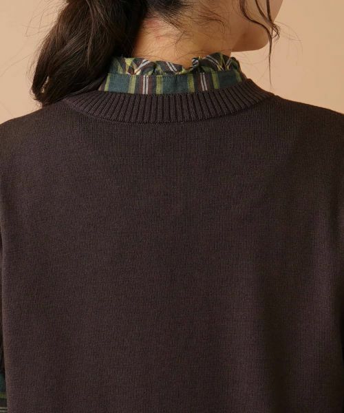 Leilian / レリアン テーラードジャケット | 半袖ニットカーディガン | 詳細8