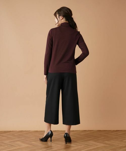 Leilian / レリアン カットソー | ナローボーダーハイネックカットソー | 詳細10