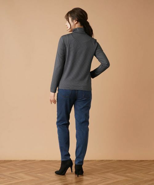 Leilian / レリアン カットソー | ナローボーダーハイネックカットソー | 詳細7