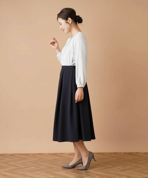 Leilian / レリアン ミニ・ひざ丈スカート | ミモレフレアスカート | 詳細13