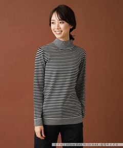 Leilian / レリアン ニット・セーター | ボーダーハイネックカットソー
