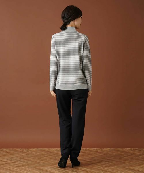 Leilian / レリアン ニット・セーター | ボーダーハイネックカットソー | 詳細14