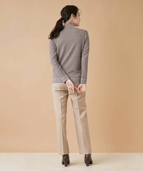 Leilian / レリアン ニット・セーター | ボーダーハイネックカットソー | 詳細17