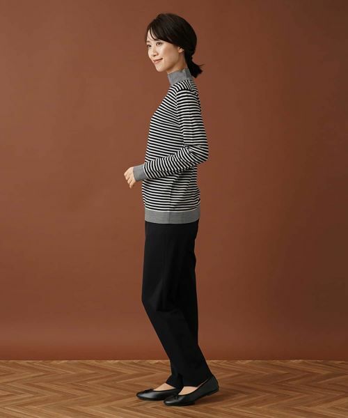 Leilian / レリアン ニット・セーター | ボーダーハイネックカットソー | 詳細2