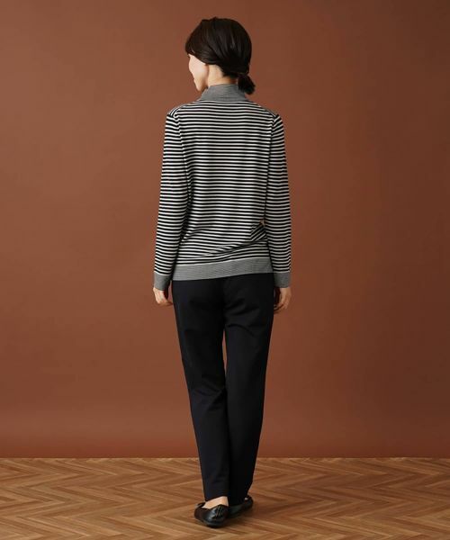 Leilian / レリアン ニット・セーター | ボーダーハイネックカットソー | 詳細3