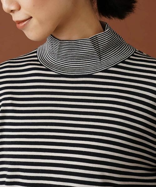 Leilian / レリアン ニット・セーター | ボーダーハイネックカットソー | 詳細7
