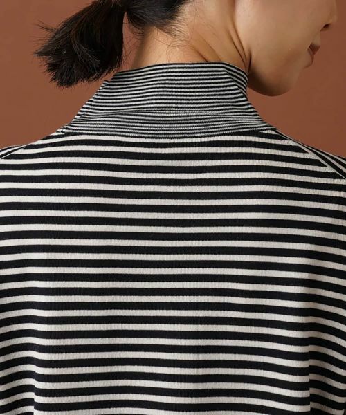 Leilian / レリアン ニット・セーター | ボーダーハイネックカットソー | 詳細8