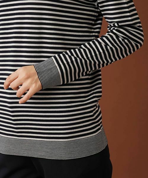 Leilian / レリアン ニット・セーター | ボーダーハイネックカットソー | 詳細9