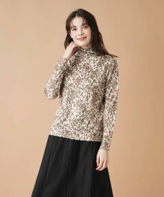 Leilian / レリアン ニット・セーター | レオパードハイネックカットソー