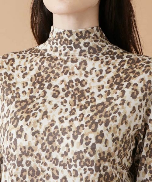 Leilian / レリアン ニット・セーター | レオパードハイネックカットソー | 詳細1
