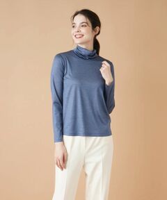 Leilian / レリアン カットソー | ストレッチシルクハイネックカットソー