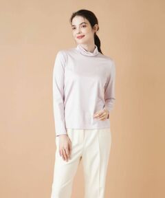 Leilian / レリアン カットソー | ストレッチシルクハイネックカットソー