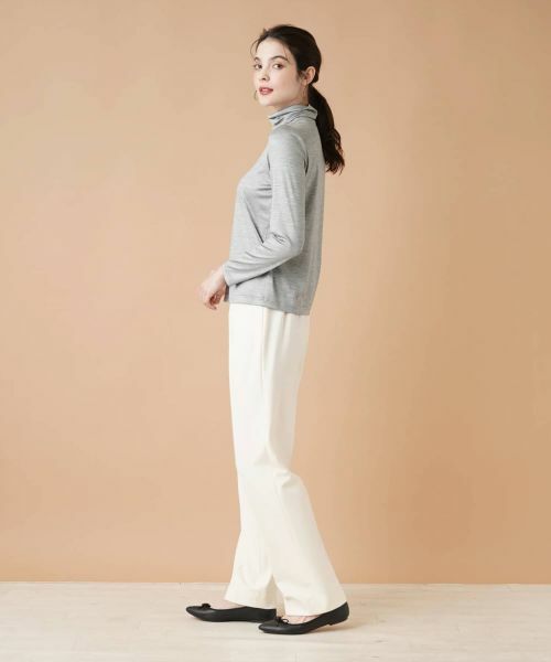 Leilian / レリアン カットソー | ストレッチシルクハイネックカットソー | 詳細11
