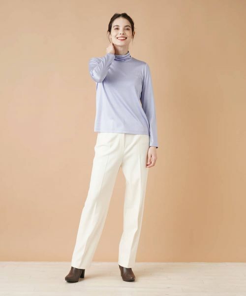 Leilian / レリアン カットソー | ストレッチシルクハイネックカットソー | 詳細13