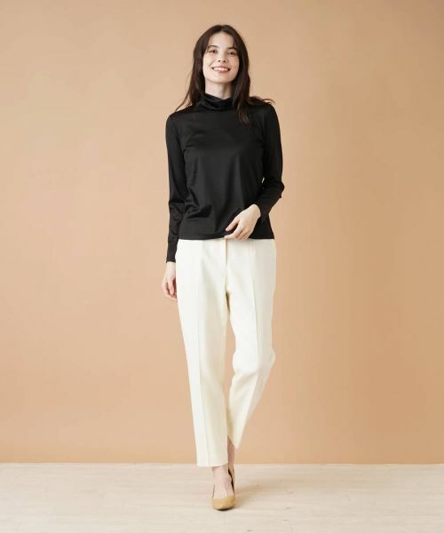 Leilian / レリアン カットソー | ストレッチシルクハイネックカットソー | 詳細16