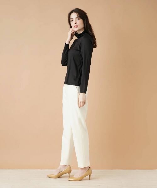 Leilian / レリアン カットソー | ストレッチシルクハイネックカットソー | 詳細17