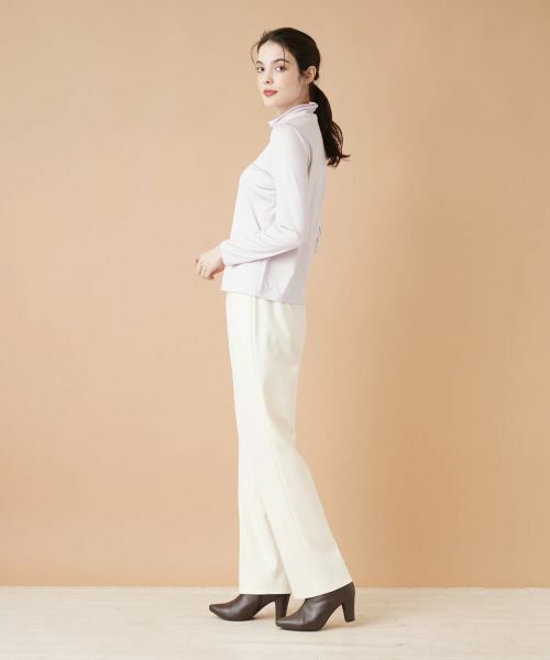 Leilian / レリアン カットソー | ストレッチシルクハイネックカットソー | 詳細2