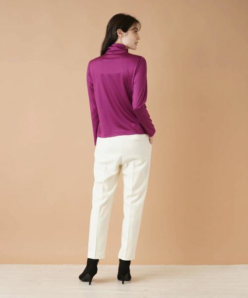Leilian / レリアン カットソー | ストレッチシルクハイネックカットソー | 詳細21