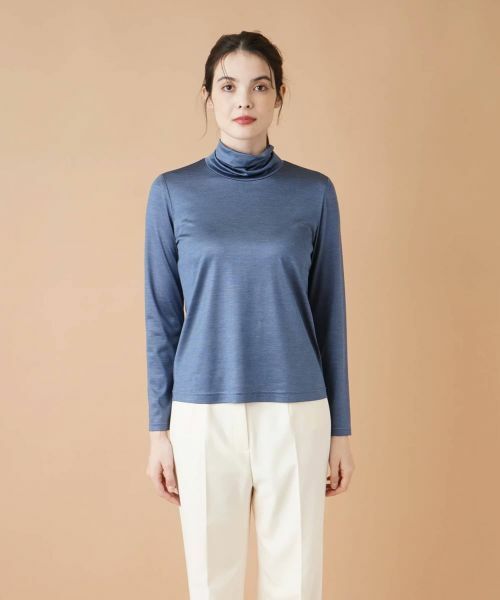 Leilian / レリアン カットソー | ストレッチシルクハイネックカットソー | 詳細28