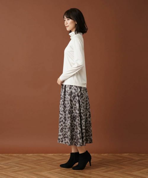 Leilian / レリアン カットソー | ストレッチシルクハイネックカットソー | 詳細5