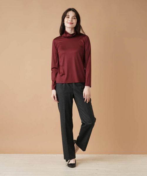 Leilian / レリアン カットソー | ストレッチシルクハイネックカットソー | 詳細7