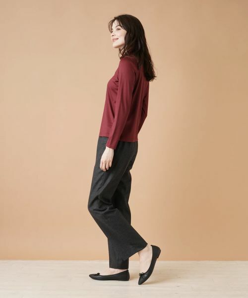 Leilian / レリアン カットソー | ストレッチシルクハイネックカットソー | 詳細8