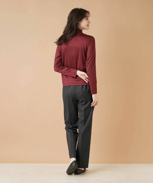 Leilian / レリアン カットソー | ストレッチシルクハイネックカットソー | 詳細9