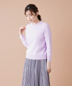 Leilian / レリアン ニット・セーター | リブクルーネックプルオーバー