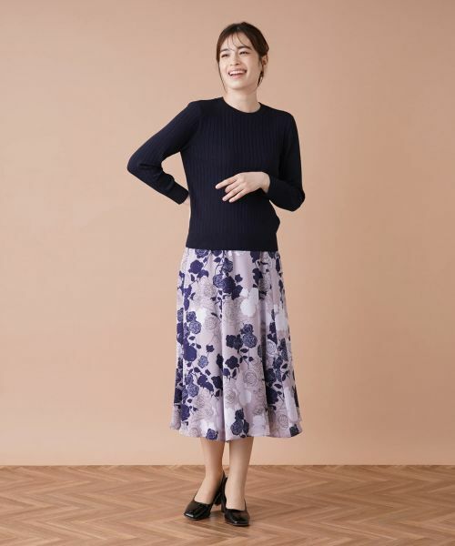 Leilian / レリアン ニット・セーター | リブクルーネックプルオーバー | 詳細1