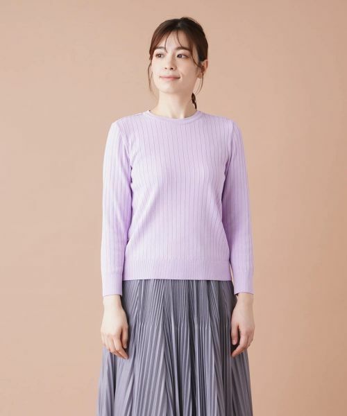 Leilian / レリアン ニット・セーター | リブクルーネックプルオーバー | 詳細7