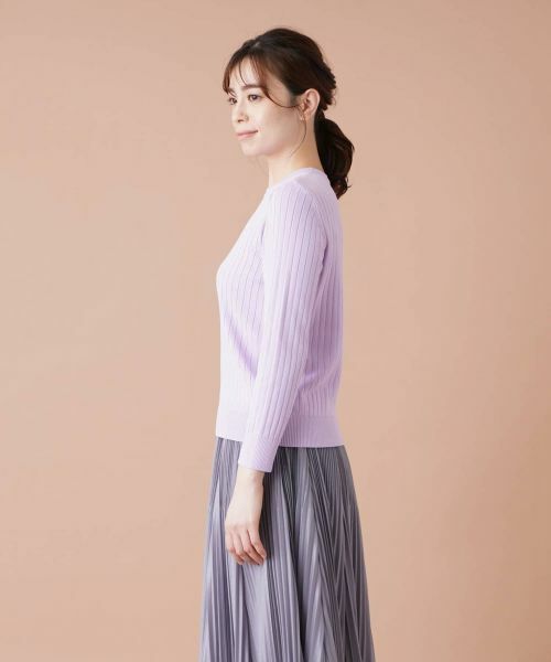 Leilian / レリアン ニット・セーター | リブクルーネックプルオーバー | 詳細8