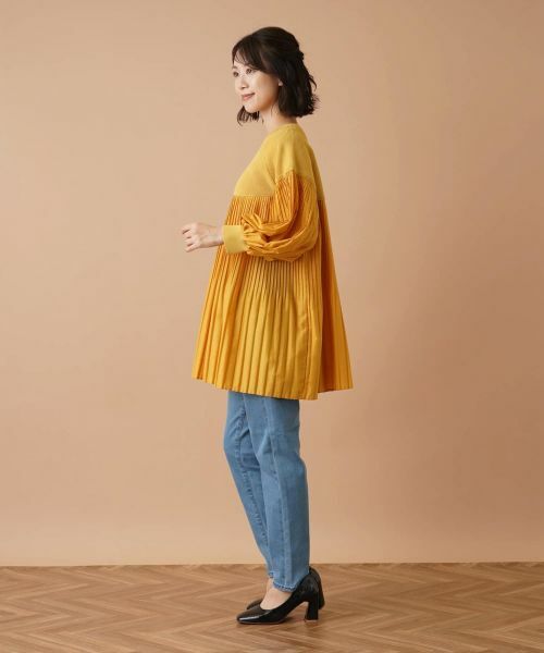 Leilian / レリアン シャツ・ブラウス | 異素材コンビプルオーバー | 詳細5