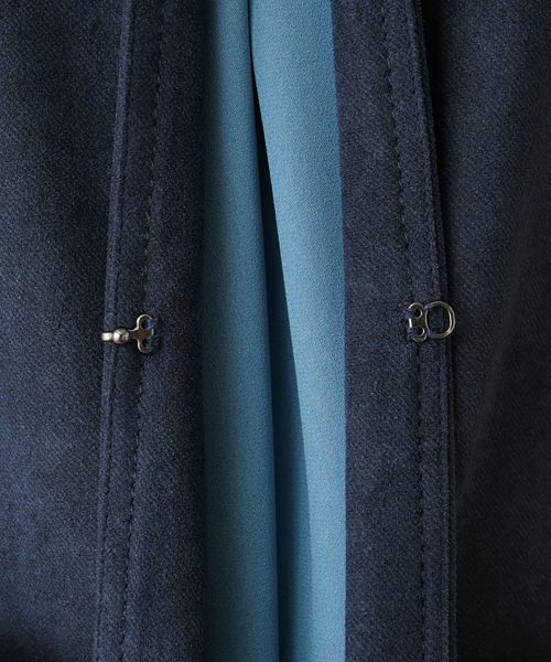 Leilian / レリアン テーラードジャケット | 異素材切替ロングベスト | 詳細11