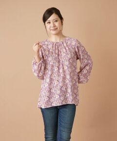 Leilian / レリアン シャツ・ブラウス | フラワー柄スモックブラウス