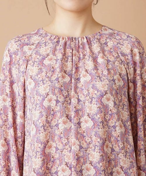 Leilian / レリアン シャツ・ブラウス | フラワー柄スモックブラウス | 詳細7
