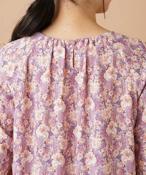 Leilian / レリアン シャツ・ブラウス | フラワー柄スモックブラウス | 詳細8