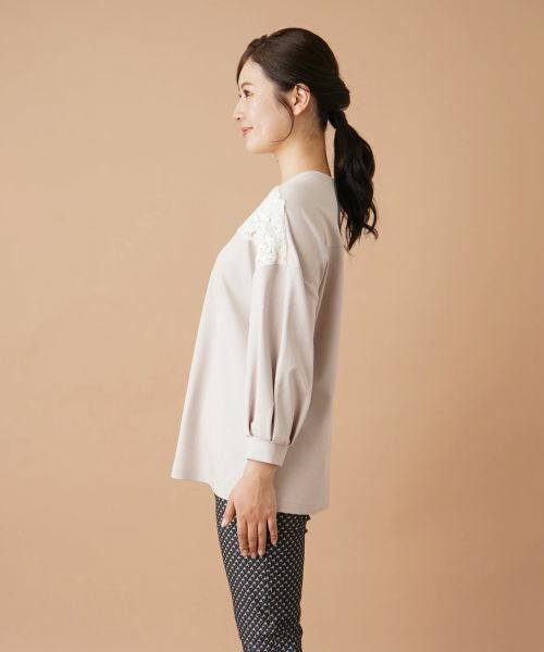 Leilian / レリアン シャツ・ブラウス | レーススクエアネックブラウス | 詳細5