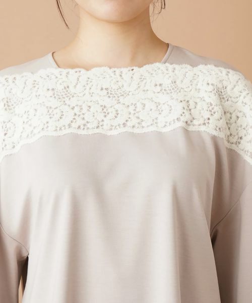 Leilian / レリアン シャツ・ブラウス | レーススクエアネックブラウス | 詳細7