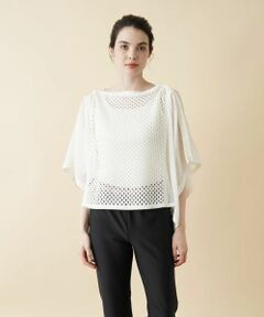 Leilian / レリアン その他小物 | 透かし編みニットプルオーバー