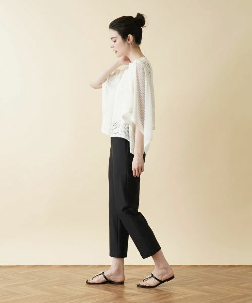 Leilian / レリアン その他小物 | 透かし編みニットプルオーバー | 詳細2